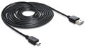 DeLock Easy-USB2.0-Kabel A-MiniB (5m) Cabos USB 2.0 A a Mini-B