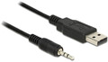 DeLock USB 2.0 to Jack 2.5mm TRS (1.8m) Interface USB