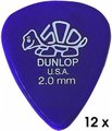 Dunlop Delrin 500 Standard Dark Purple - 2.0 (12 picks)