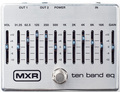 Dunlop MXR M108 S 10 Band Graphic EQ (Silver Aluminum, European Version) Pedales de ecualización para guitarra