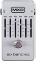 Dunlop MXR M109S 6-Band Graphic EQ (Silver) Gitarren-Equalizer-Bodenpedal