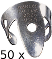 Dunlop Nickel Silver Fingerpick 0.025mm (50 picks)