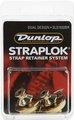 Dunlop SLS1032BR Straplock System Dual Design (brass)