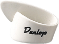 Dunlop Thumbpick White Plastic - Medium Lefthand 9012R Plettri per Pollice Mano Sinistra