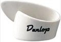 Dunlop Thumbpick White Plastic - Small 9001R (12 picks) Anel De Ouro Para a Mão Direita