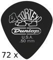 Dunlop Tortex Pitch Black Jazz - 0.50 (72 picks)