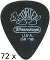 Dunlop Tortex Pitch Black Standard - 0.50 (72 picks)