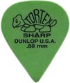 Dunlop Tortex Sharp Green - 0.88 Médiators pour guitare