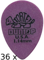 Dunlop Tortex Small Teardrop Purple - 1.14 (36 picks)
