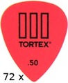 Dunlop Tortex TIII Red - 0.50 (72 picks) Pick Sets