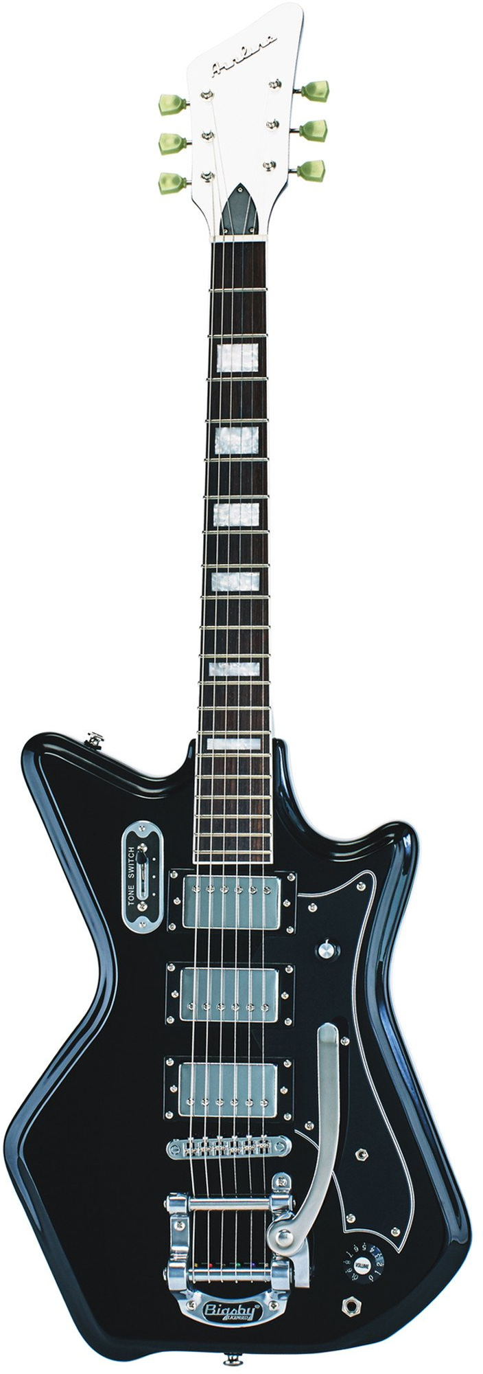 Eastwood Airline '59 'Ripley' Custom (black) Guitarras eléctricas con diseño alternativo