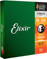 Elixir NanoWeb 4-Set Stainless Steel Long Scale (light/medium / .045-.105) E-Bass-Saiten-Sätze 4-Saiter .045