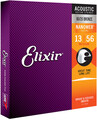 Elixir NanoWeb Ac.Guitar 80/20 Bronze Coating Set of 5 Packs (medium / .013-.056)