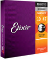 Elixir NanoWeb Ac.Guitar 80/20 Bronze Coating (extra light / .010-.047) Conjunto de Cordas para Guitarra Western/Acústica