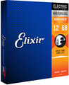 Elixir NanoWeb Baritone Plated Plain Steel (.012-.068)