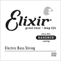 Elixir NanoWeb El.Bass Single String 6th - L Scale Custom Shop - Medium C (.032) Cordes de basse à l'unité