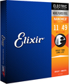 Elixir NanoWeb Plated Plain Steel (medium / .011-.049) Jeux de cordes .011 pour guitare électrique