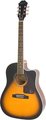 Epiphone AJ-220SCE (vintage sunburst) Westerngitarre mit Cutaway, mit Tonabnehmer