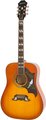 Epiphone Dove Studio (violin burst) Westerngitarre ohne Cutaway, mit Tonabnehmer