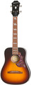 Epiphone Hummingbird Ukulele (tobacco sunburst) Ukulélés ténor avec micro