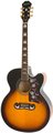 Epiphone J-200 EC Studio (vintage sunburst) Cutaway Acoustic Guitars with Pickups