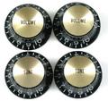 Tophat S-In Knob PKB-098 (black-gold 4-Set)