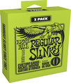 Ernie Ball 3221 Regular Slinky 010-046 / EB3221 (pack of 3 sets) Set Corde Chitarra Elettrica Pacco da 3