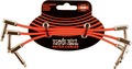 Ernie Ball 6402 3-Pack Patch Cable - Red (15cm) Cabo de Instrumento Jack-Jack 0 a <0.6m