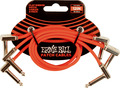 Ernie Ball 6403 Patch Cable - 30cm (red, 3-pack) Instrumentenkabel Klinke-Klinke 0 bis <0.6m