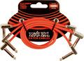 Ernie Ball 6403 Patch Cable - 30cm (red, 3-pack) Cabo de Instrumento Jack-Jack 0 a <0.6m