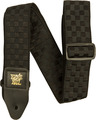 Ernie Ball Jacquard 5341 Strap (black checkers) Sangles pour guitare