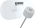 Evans EQPC2 EQ Double Bassdrum Patch Clear Bass Drum Kick Pads