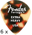 Fender 551 Shape Tortuga Picks - 6-Pack (extra heavy)
