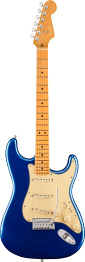Fender American Ultra Stratocaster MN (cobra blue) E-Gitarren ST-Modelle