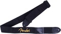 Fender Black Polyester Logo Strap (yellow) Sangles pour guitare