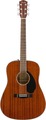 Fender CD-60S All Mahogany (natural) Western Gitárok Hangszedő/Cutaway nélkül