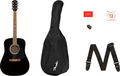 Fender FA-115 Dread Pack V2 (black) Acoustic Guitar Beginner Packs