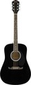 Fender FA-125 Dreadnought Acoustic (black) Westerngitarre ohne Cutaway, ohne Tonabnehmer