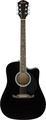 Fender FA-125CE MKII WN Dreadnought Acoustic (black) Guitares acoustiques Cutaway avec micro