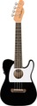 Fender Fullerton Tele Ukulele (black) Concert Ukuleles w/ Pickup