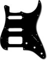 Fender HSS Stratocaster Hole Pickquard (Black) Golpeadores de guitarra eléctrica