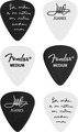 Fender Juanes 351 Celluloid Picks Signature + Labelled Pick Sets