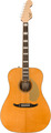 Fender King Vintage (aged natural, with case) Westerngitarre ohne Cutaway, mit Tonabnehmer