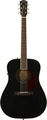 Fender PM-1E Dreadnought Mahogany (black top) Acoustic Guitars with Pickup
