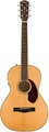 Fender PM-2 Standard Parlor (natural) Westerngitarre ohne Cutaway, mit Tonabnehmer