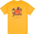 Fender Palm Sunshine Unisex T-Shirt XL (marigold, x-large) T-Shirts Size XL