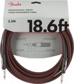 Fender Professional Instrument Tweed Cable (18'/5.5m; straight-straight; red tweed)