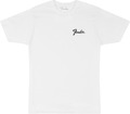 Fender Transition Logo Tees - White (S) T-Shirt S