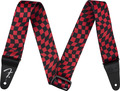 Wavy Checkerboard Polyester Strap (Red)