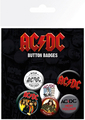 GB eye AC/DC Mix Badge Pack (4 x 25mm + 2 x 32mm) Pin